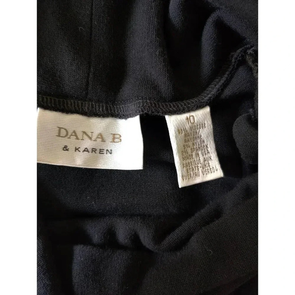 Dana B & Karen Long Sleeve Knit Mock Neck Casual Dress Kangaroo Pockets Size 10 - Picture 4 of 6